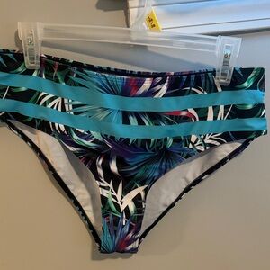 Tropical Print Women's Swim Bottom